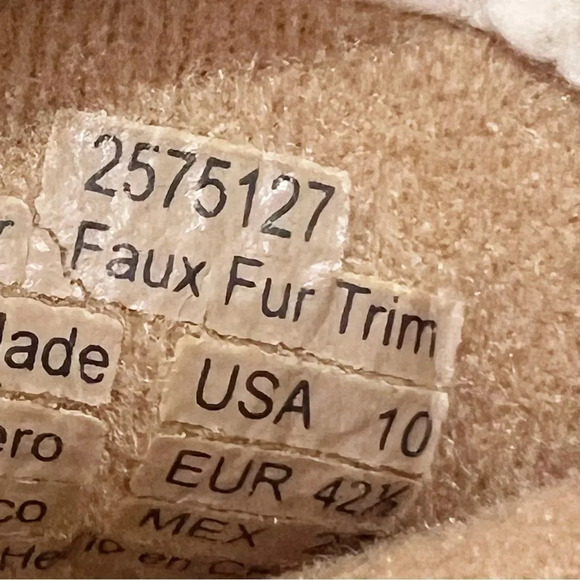 Earth Paula II Brown Suede Wrap Boot Faux Shearling Women’s‎ Size 10 Winter Warm - Picture 3 of 11